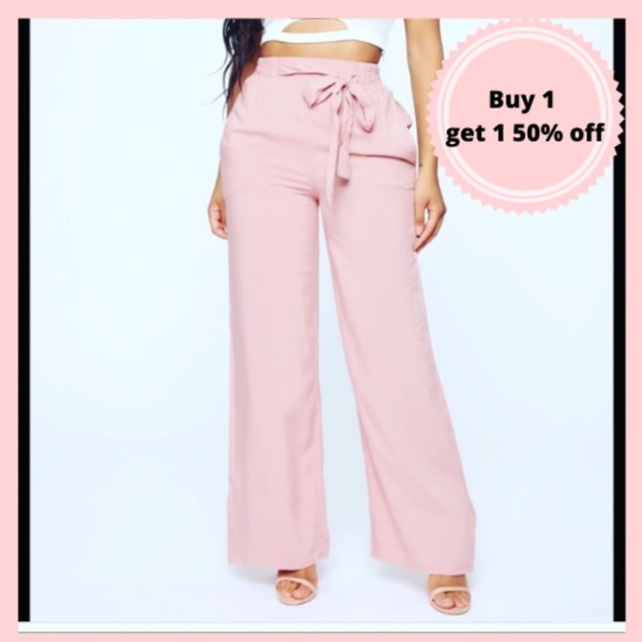 Fashion Nova Pants - Fashion Nova mauve palazzo pants